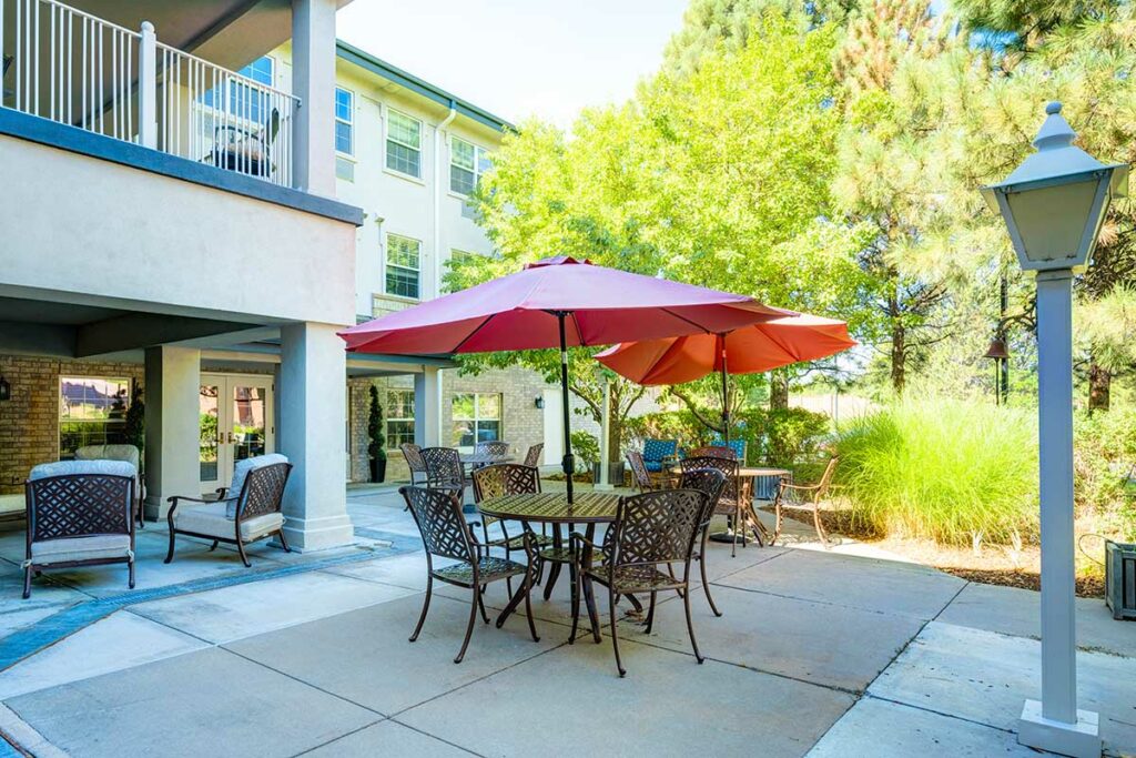 Belleview Suites at DTC | Back Patio Seating