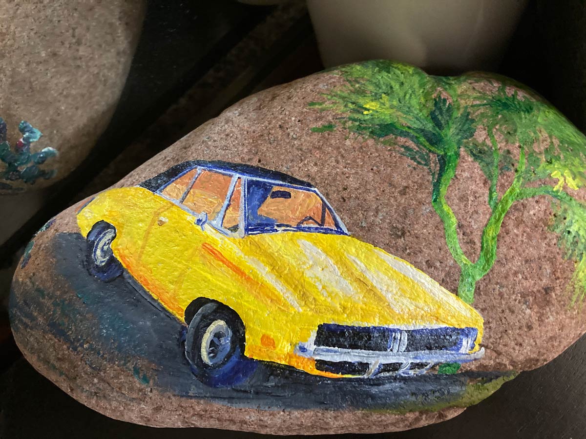 Pegasus Landing of Mesa | Teresa Hadley's painted rock