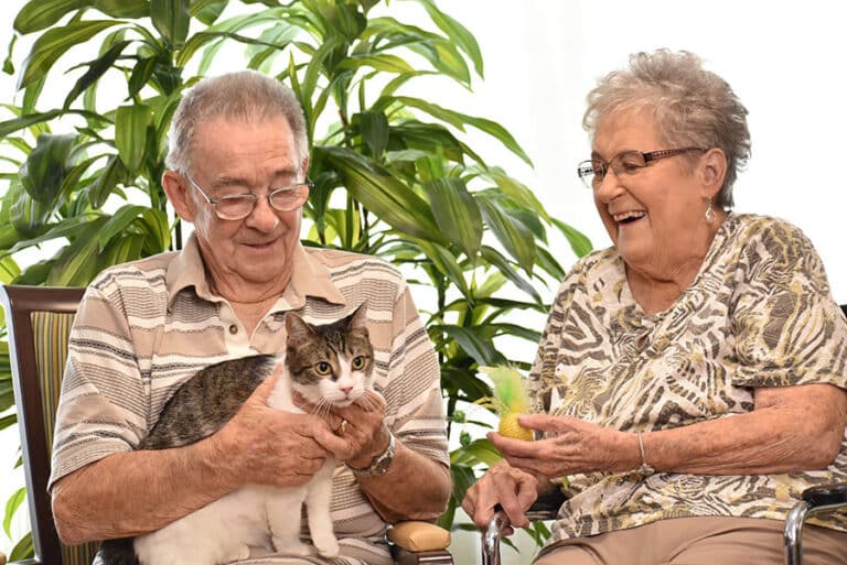 Pegasus Senior Living | Seniors with cat