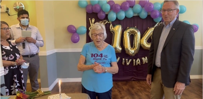 Broadway Mesa Village | Vivian on her 104th birthday