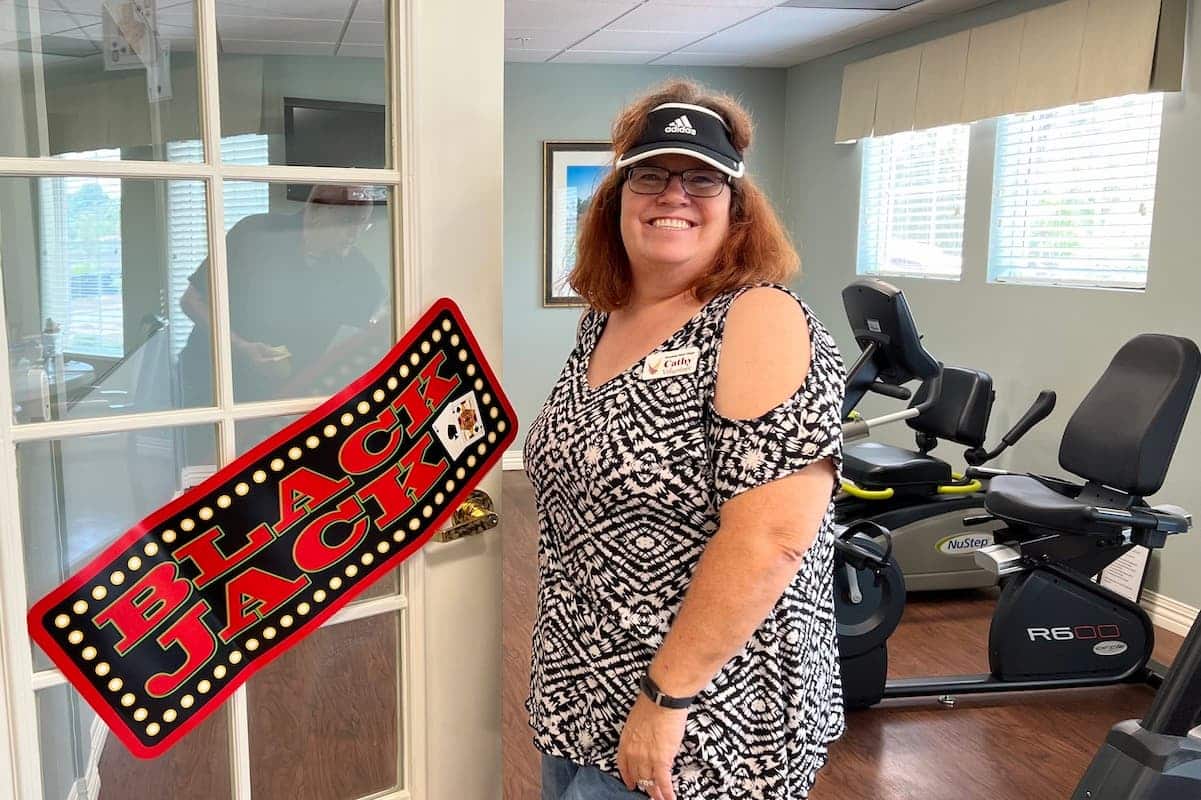 Pegasus Landing of Mesa | Volunteer Cathy at game night