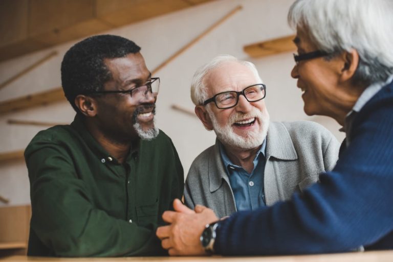 Creston Village | Happy group of senior men