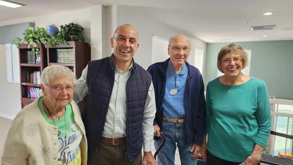 Creston Village | Rep Jimmy Panetta with Cretotn Village Residents