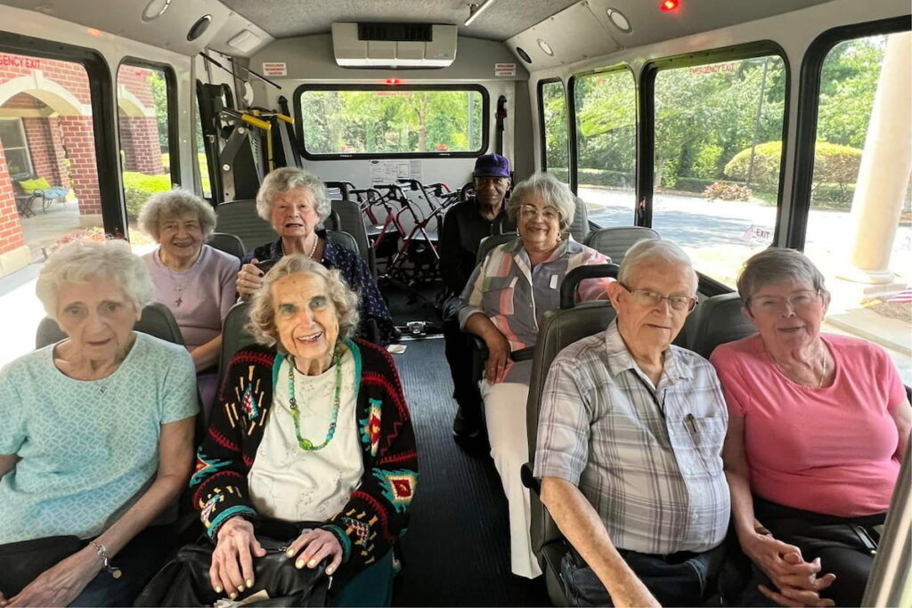 Dunwoody Place | Seniors going out for activities