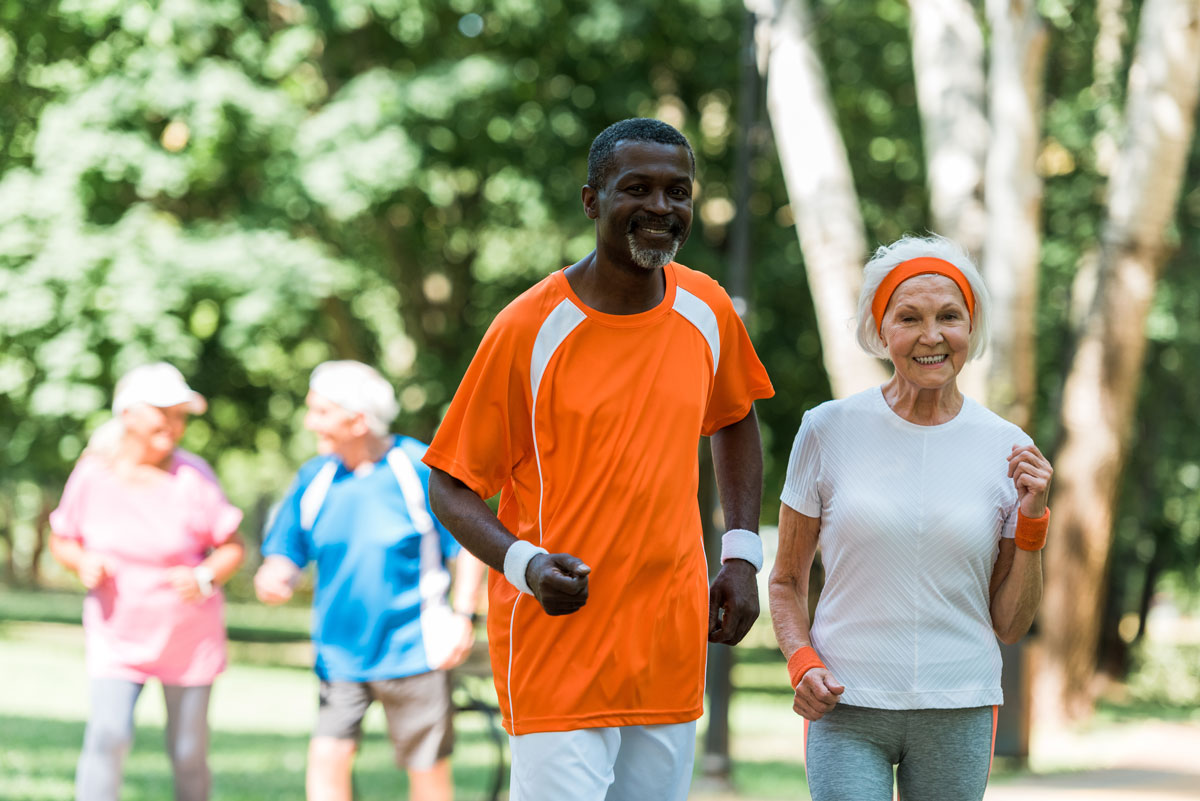 Elk Grove Park | Seniors walking in the park