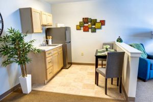 Pegasus Senior Living | Kitchen and dining table