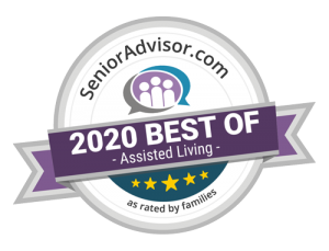 Pegasus Senior Living | SeniorAdvisor.com 2020 Best of Assisted Living award