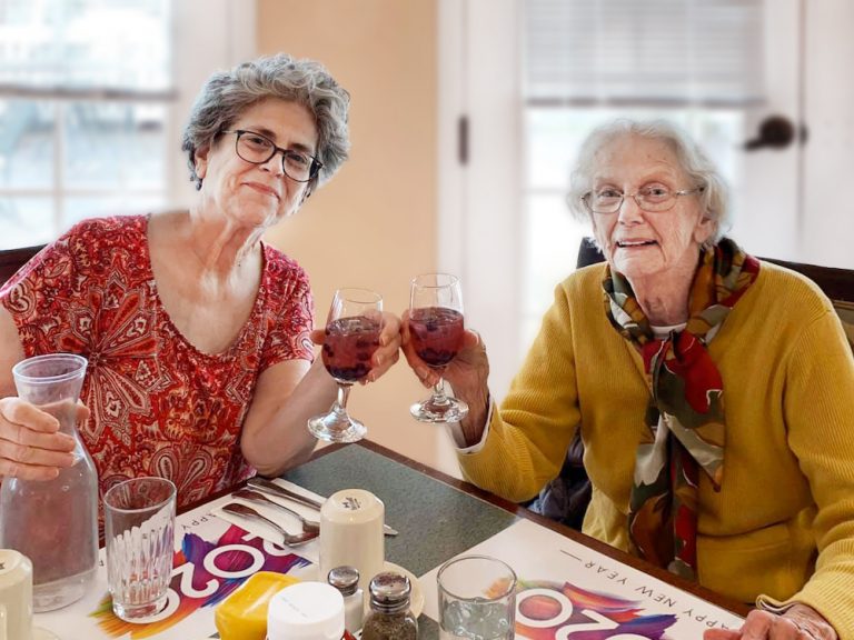 Gig Harbor Court | Senior women drinking wine