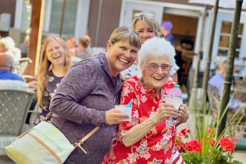 Gig Harbor Court | Senior women eating ice cream