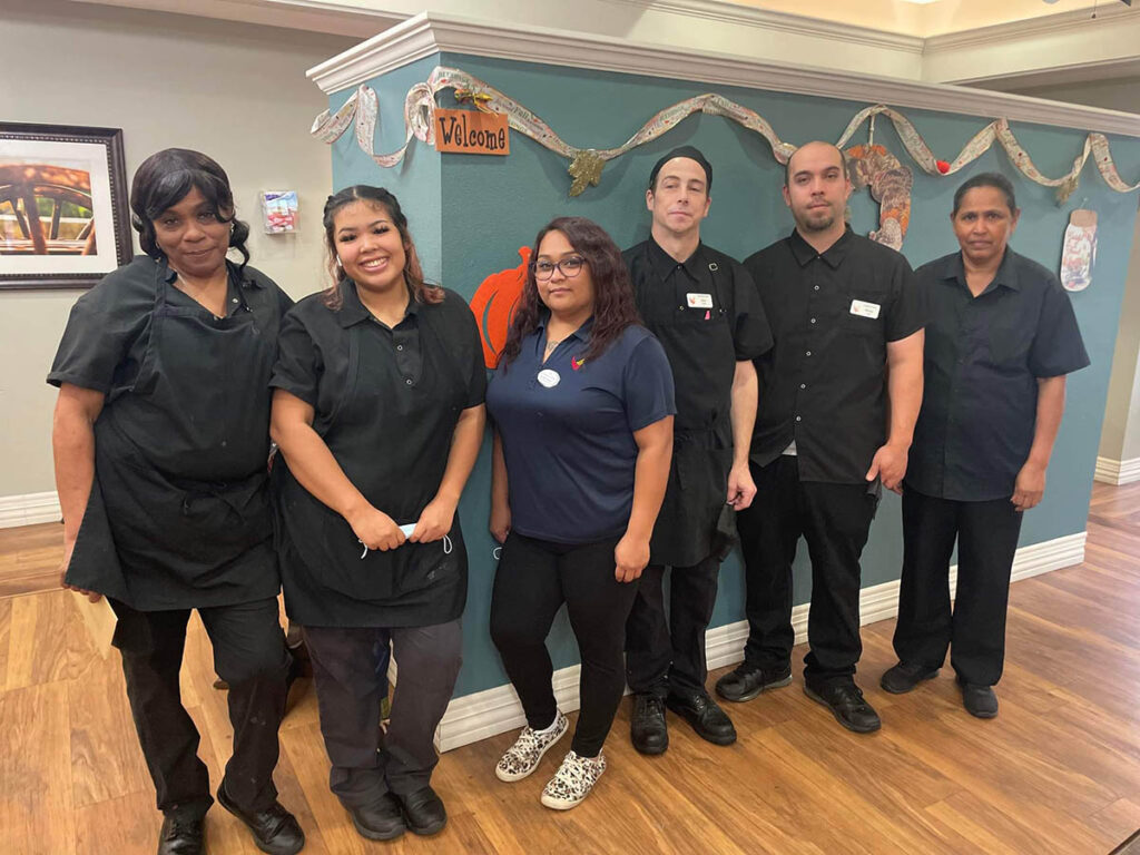 Greenhaven Place | Dining team poses after receiving best dining award