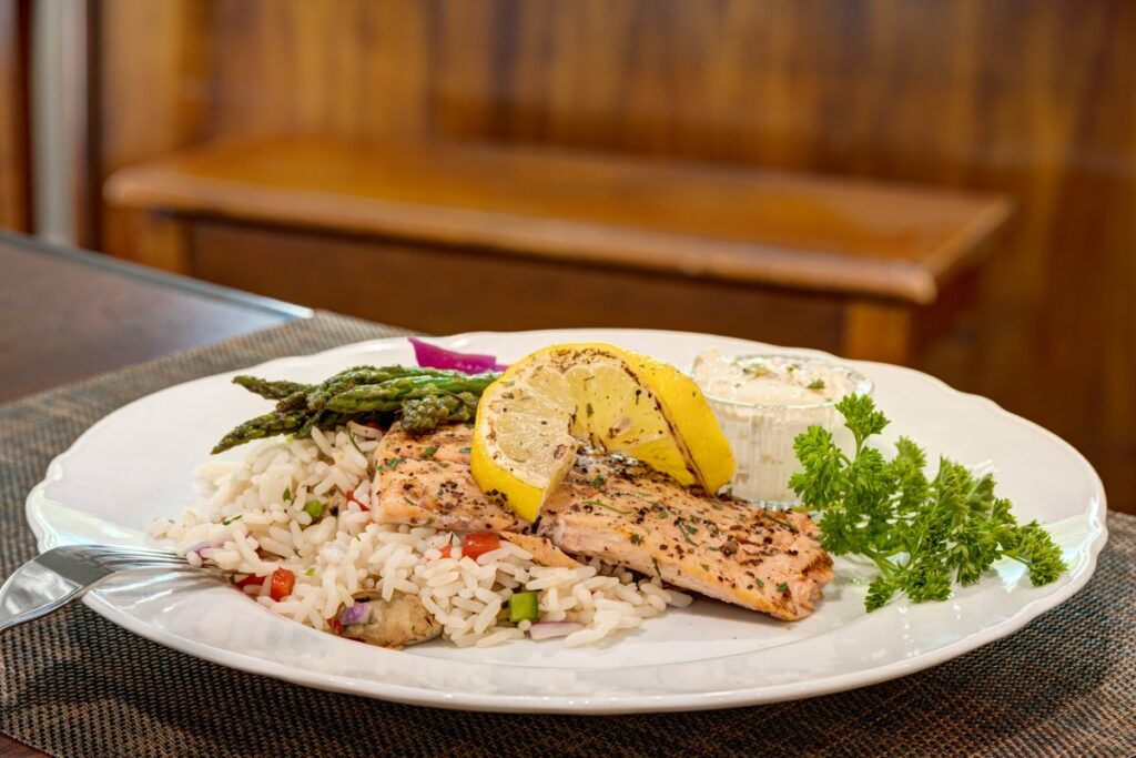 Greenhaven Place | Salmon and rice