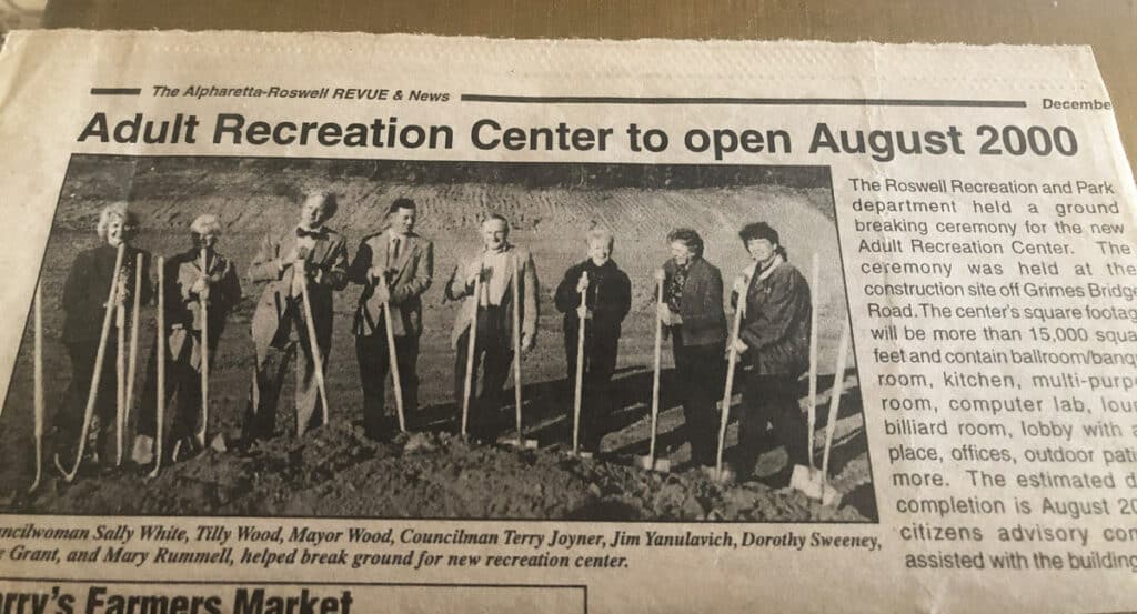 Historic Roswell Place | Alice at our recreation center's founding