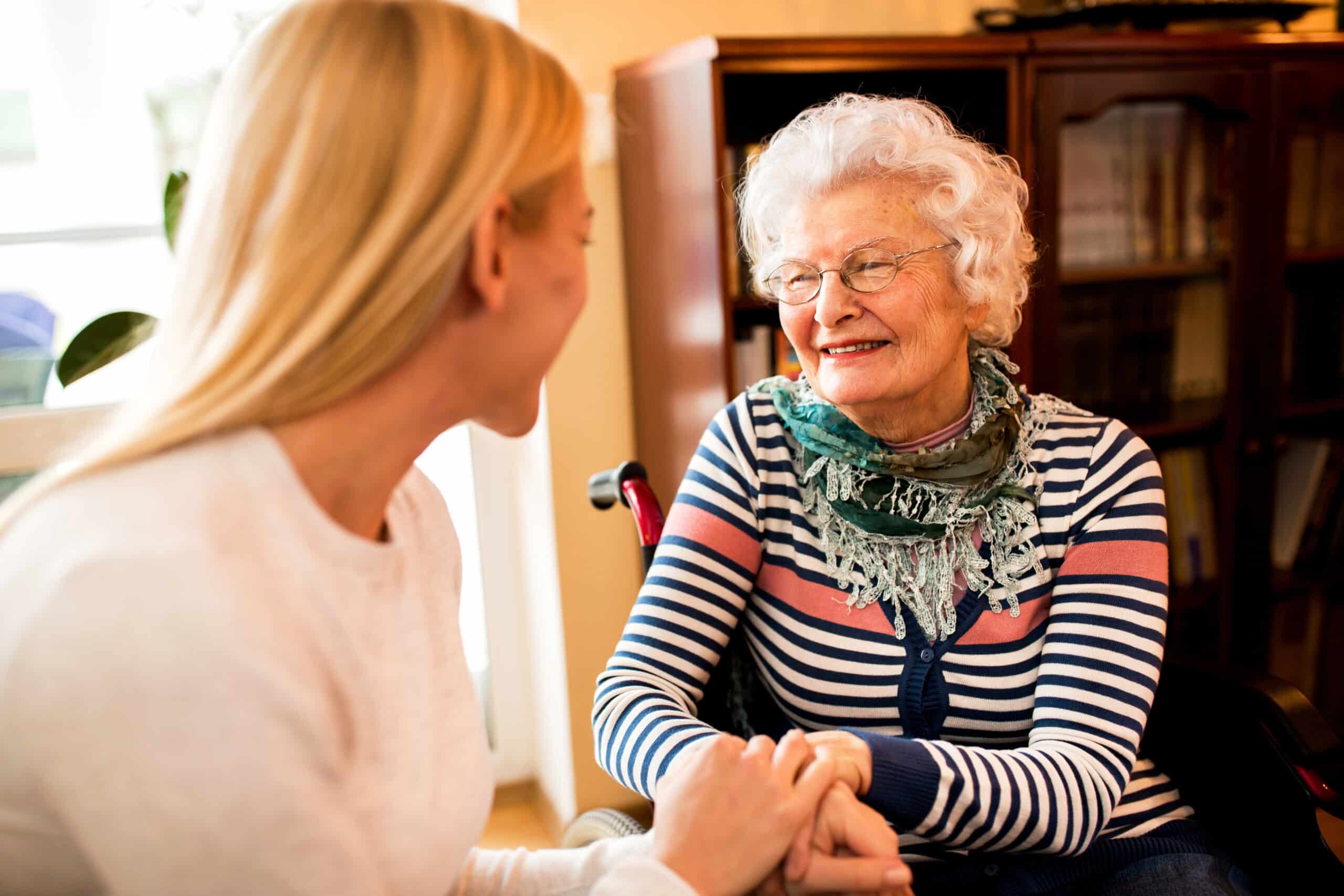 Magnolia Place of Roswell | Smiling beautiful senior happy woman with her daughter