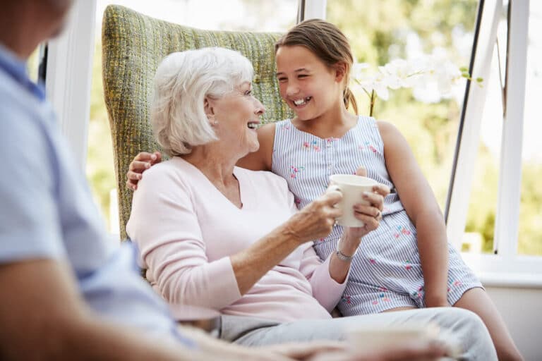 Pegasus Senior Living | senior and her granddaughter
