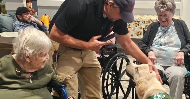 Furry Friends Visit Seniors | Magnolia Place of Roswell