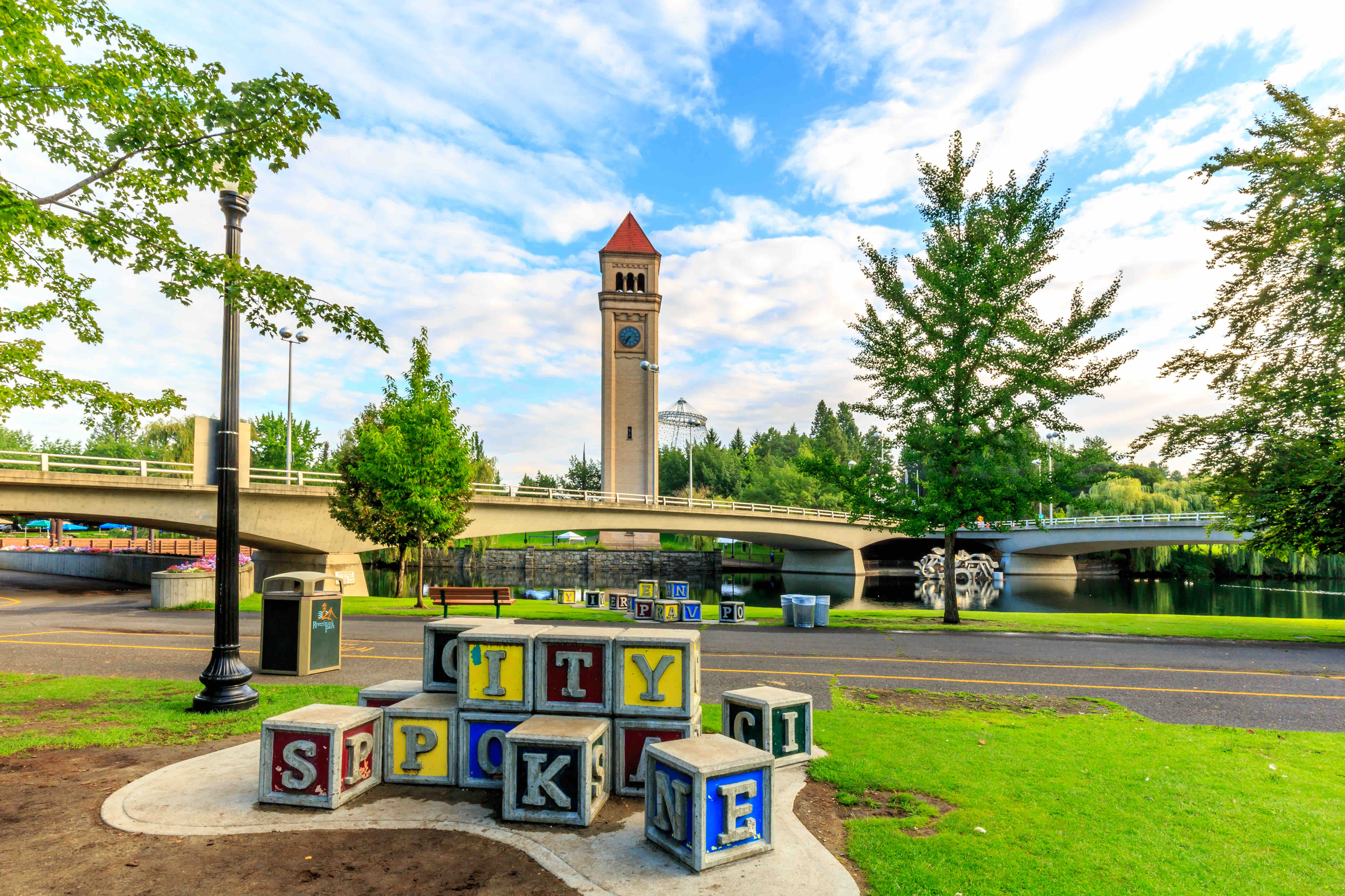 North Point Village | Local photo of Spokane clocktower in Riverfront Park