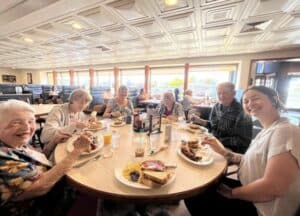 North Point Village | Senior Spokane residents out for dinner