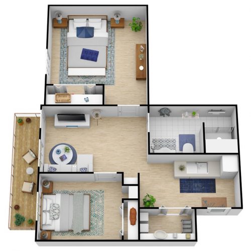 North Point Village | Unit A, Two Bedroom