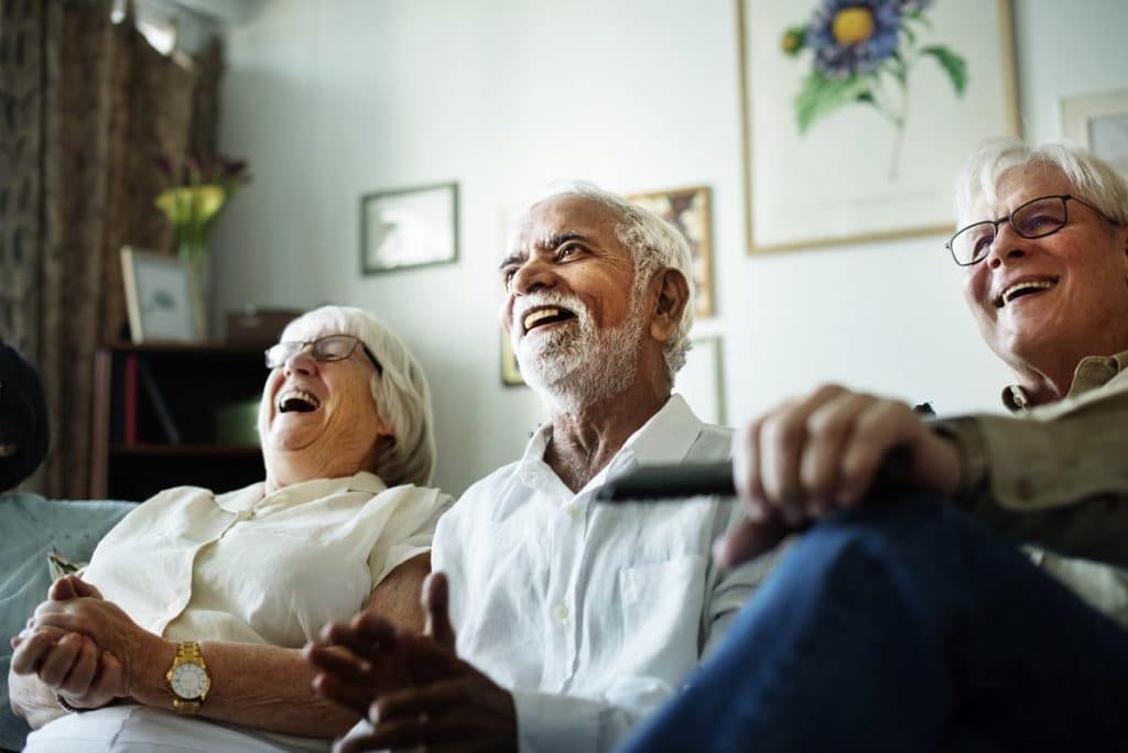 Parmer Woods at North Austin | Seniors watching television