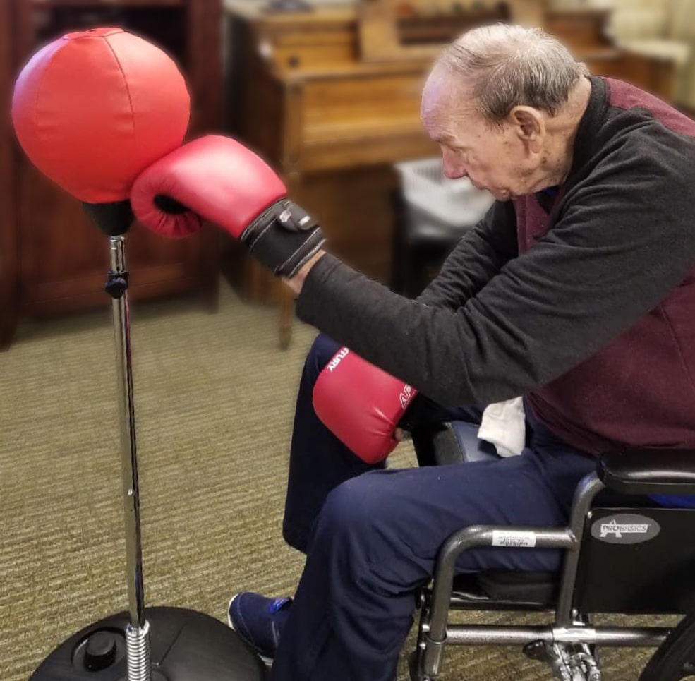 Parmer Woods at North Austin | Elder man boxing