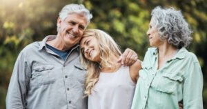 Pegasus Landing of Chisholm Trail | Seniors and daughter on a walk