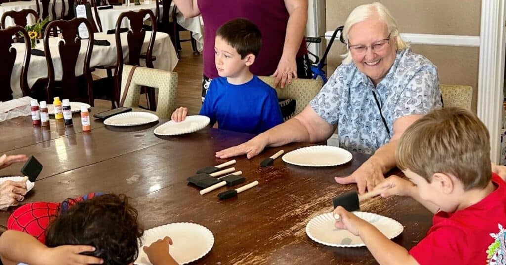 Intergenerational Art Connects at Pegasus Landing