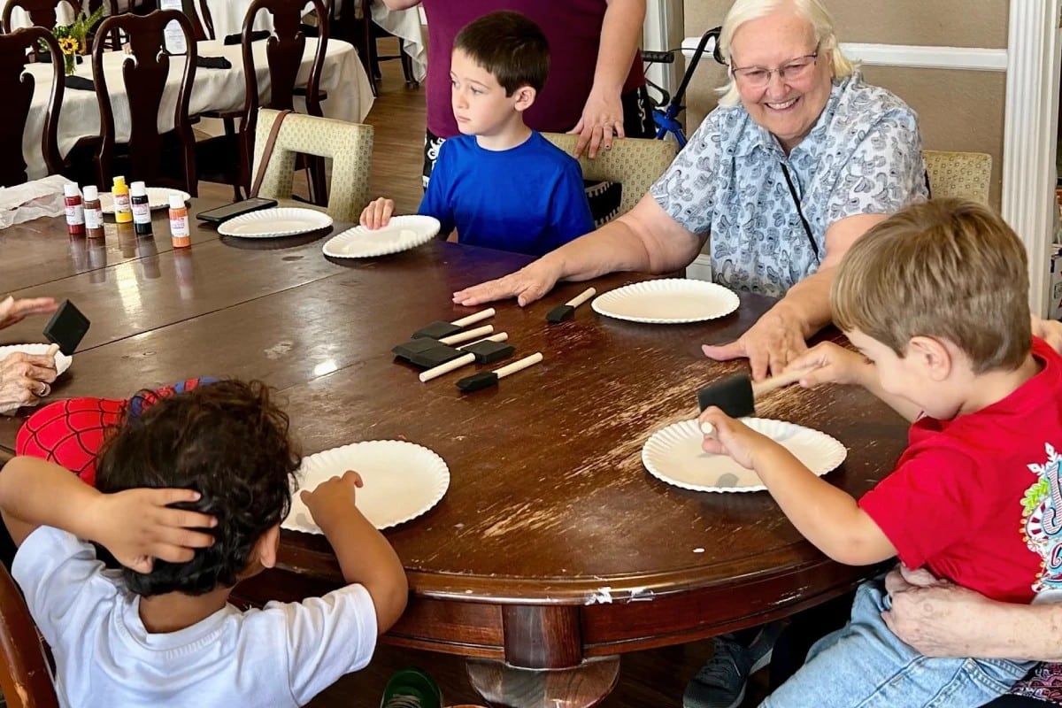 Intergenerational Art Connects at Pegasus Landing
