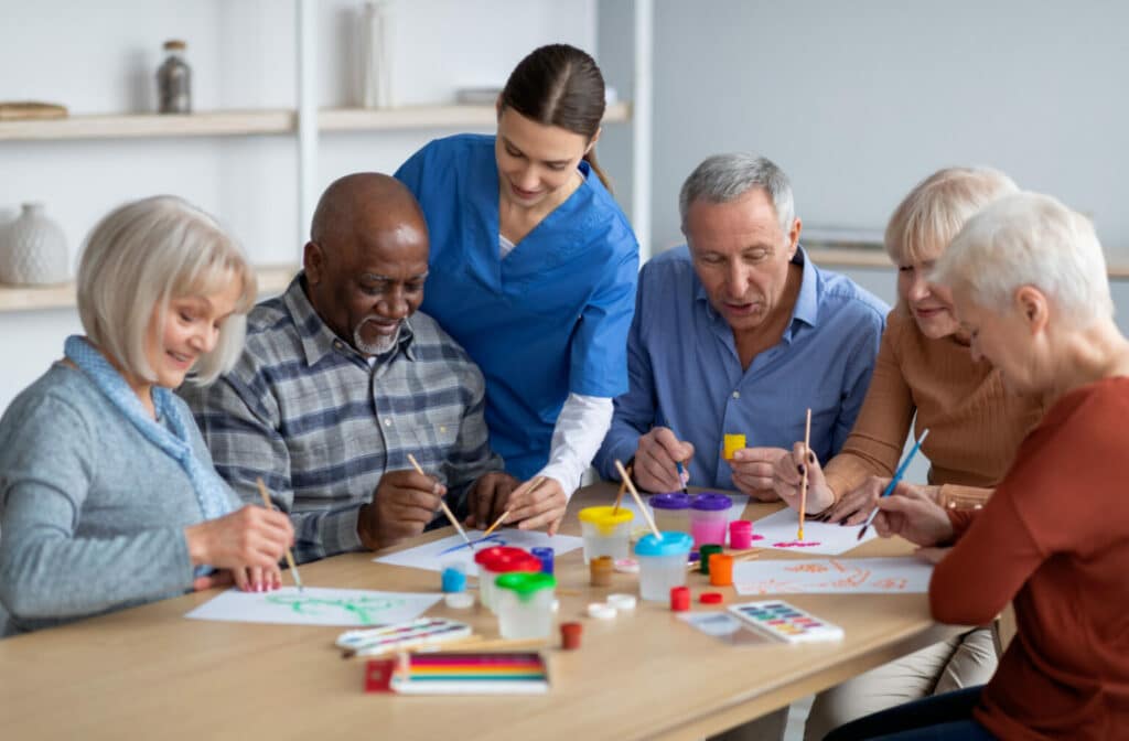 Pegasus Landing of El Paso | Older adults painting