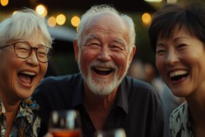 Pegasus Landing of Long Meadows | Happy Seniors Enjoying An Outdoor Event