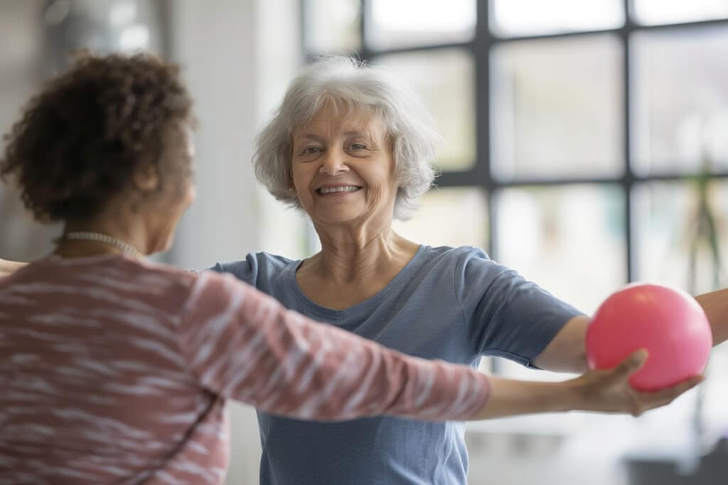 Pegasus Landing of Long Meadow in Richmond | Seniors Attending Physical Therapy