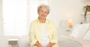 Pegasus Landing of Mesa | Senior in short-term respite care bedroom at community