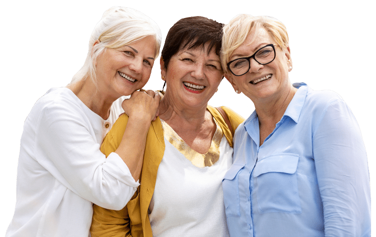 Senior women socializing in Frisco, Texas