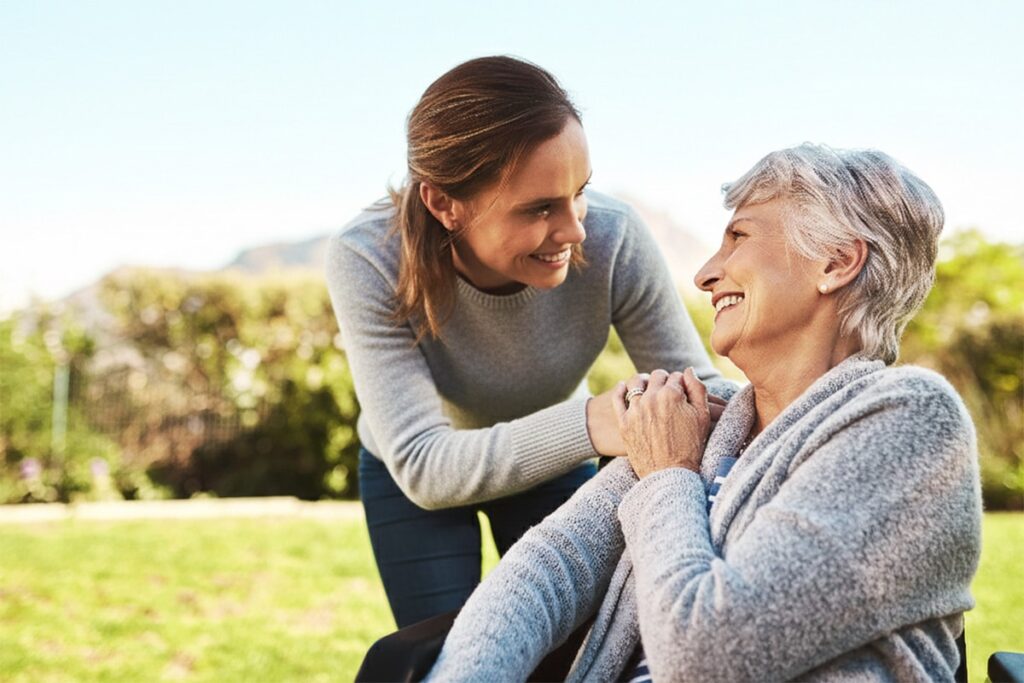 Pegasus | Caregiver and senior woman