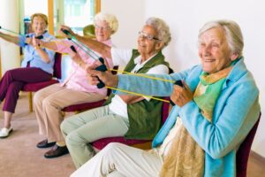 Pegasus at Tanglewood | Senior Women Exercising Their Arms