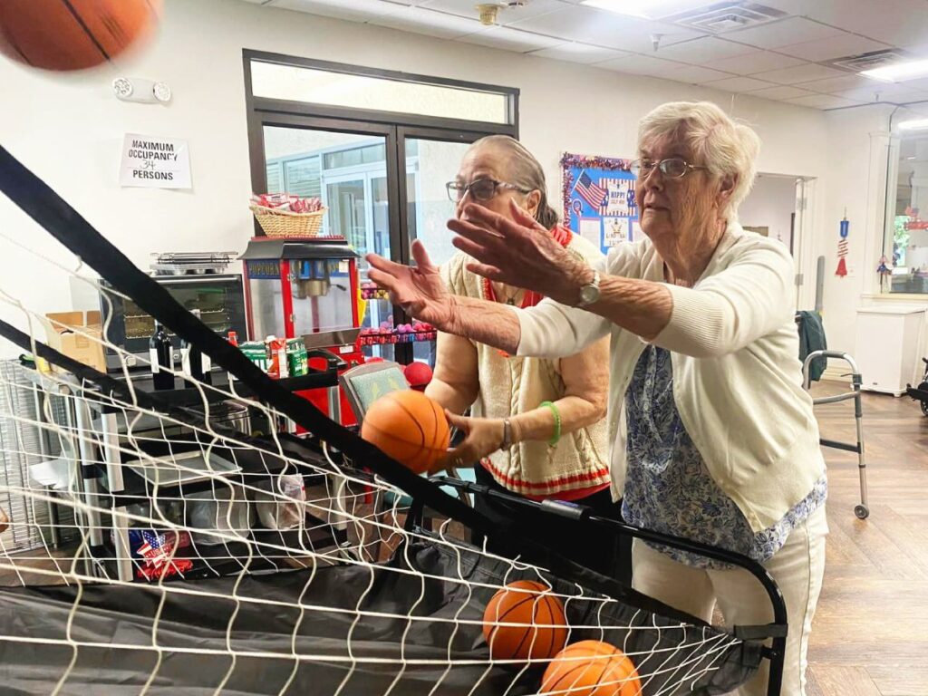 Pegasus Senior Living | Seniors playing a game