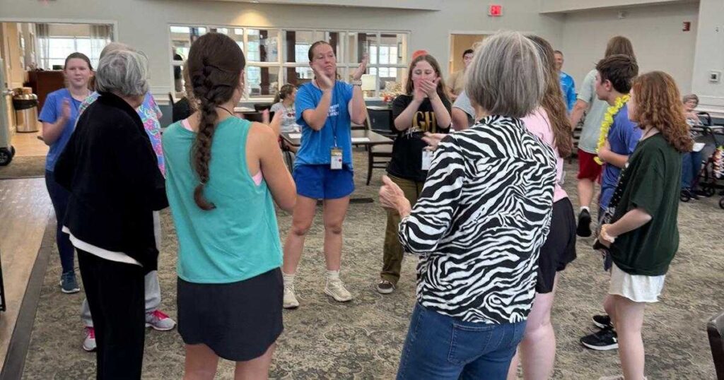 Christian Camp Spend Times with Residents | Ridgeland Place