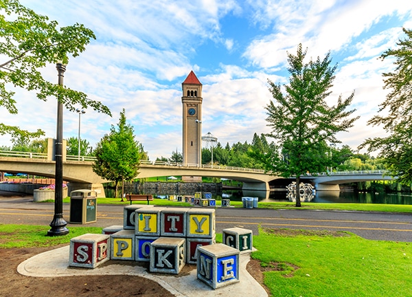 South Hill Village | Local tower with blocks