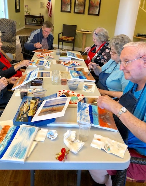 South Hill Village | Residents painting