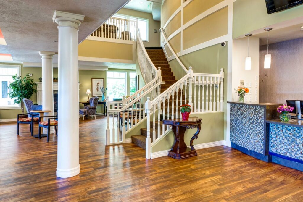 Pegasus Senior Living | Staircase at South Hill Village