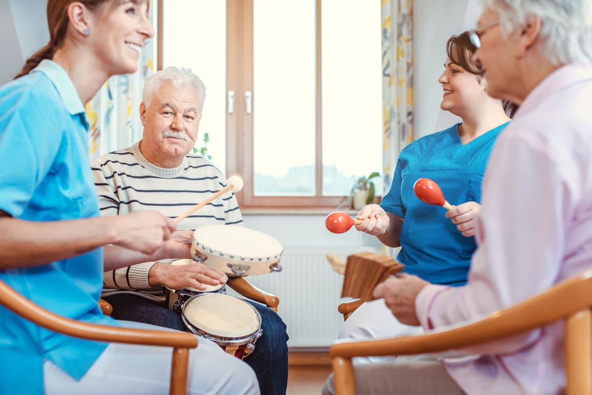 South Hill Village | Seniors making music together