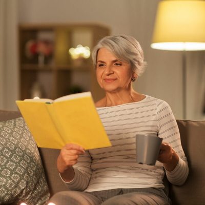Sterling Court at Roseville | Senior woman reading
