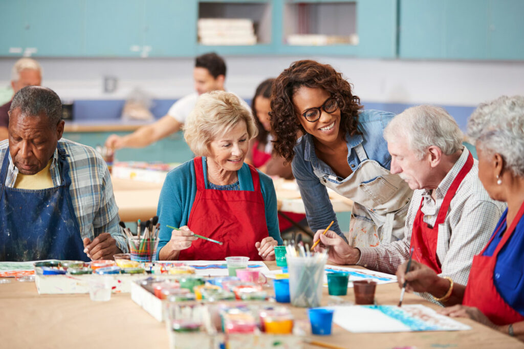 Pegasus Sun City West Pheonix | Seniors painting