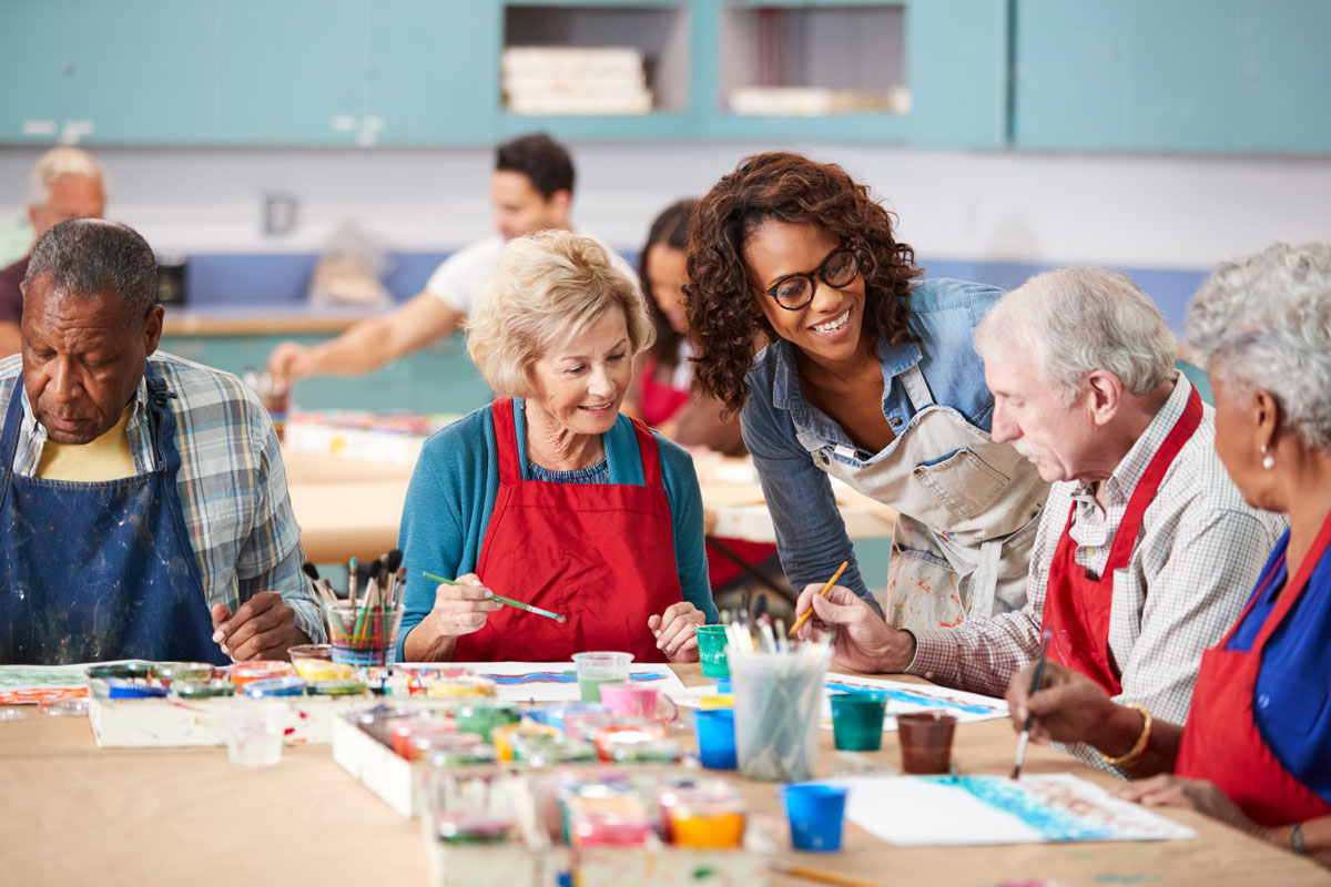 Pegasus Sun City West Pheonix | Seniors painting