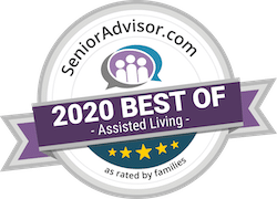 Pegasus Senior Living | SeniorAdvisor.com 2020 Best of Assisted Living award