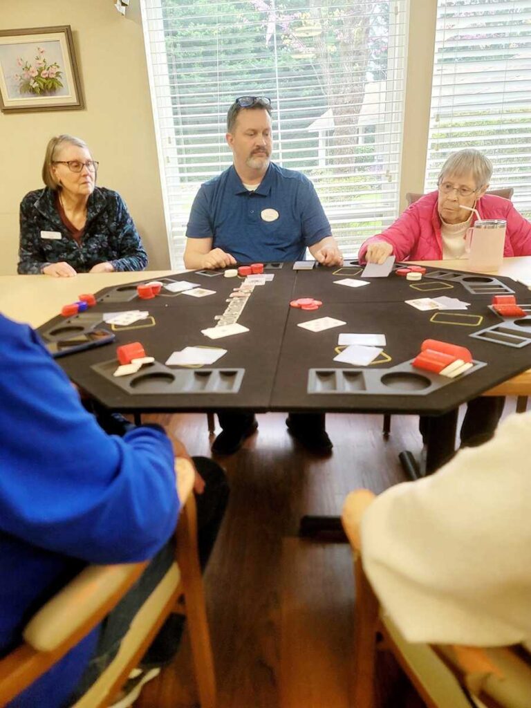 The Gardens at Marysville | Senior Residents Learn Poker
