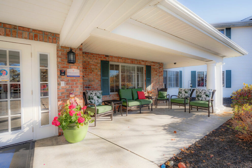 The Landing at Queensbury | Covered Front Patio