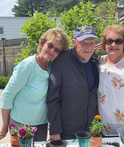 The Landing at Queensbury | Seniors gardening together