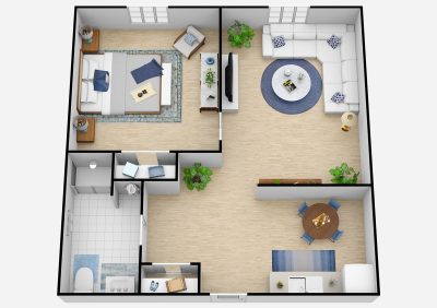 The Landing at Queensbury | One Bedroom Deluxe