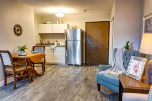 The Rivers at Puyallup | Kitchen with Dining and Living Space