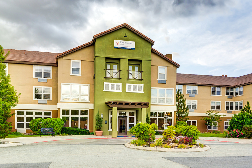 An exterior shot of The Seasons of Reno.